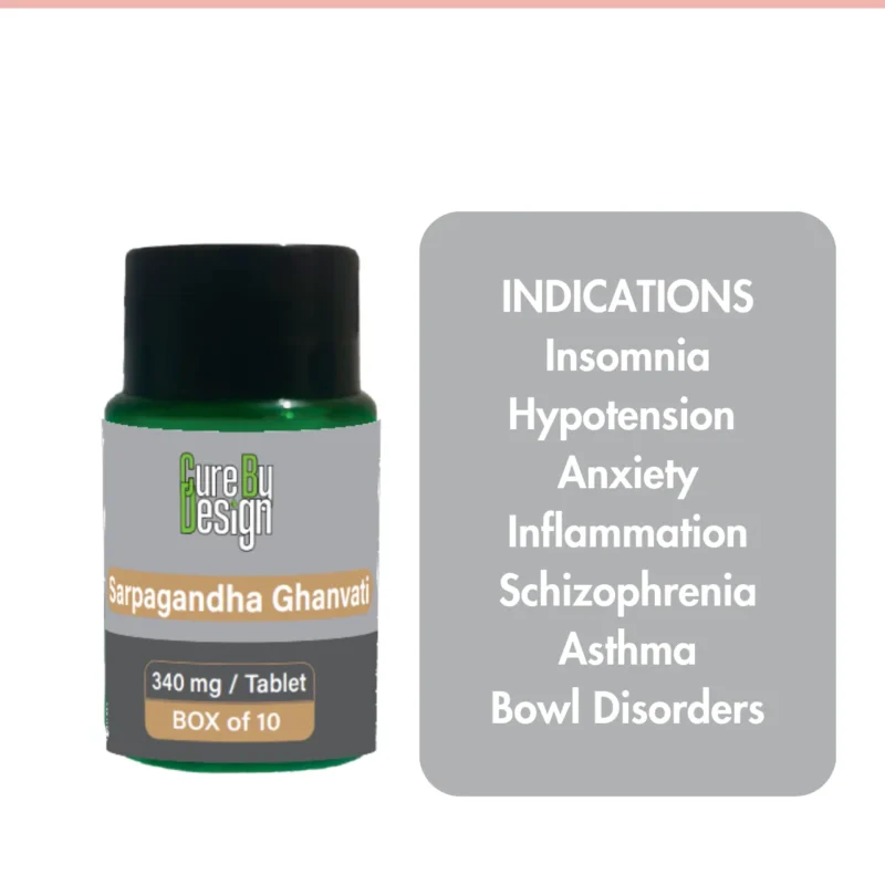 Sarpagandha Ghanvati 340 mg- Blood Pressure & Hypotension Management - Image 4