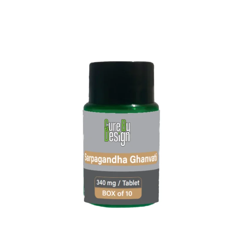 Sarpagandha Ghanvati 340 mg- Blood Pressure & Hypotension Management