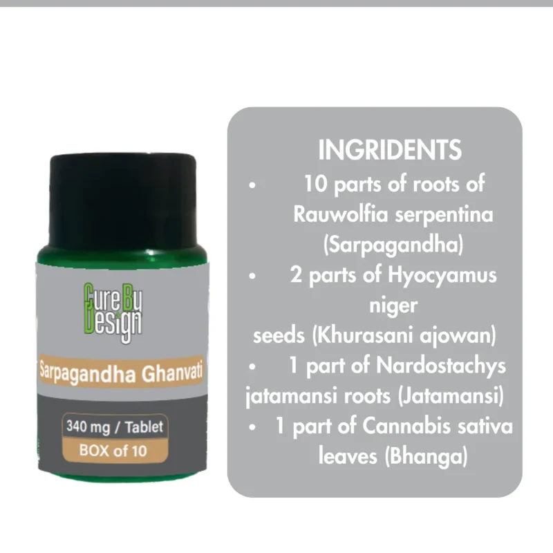 Sarpagandha Ghanvati 340 mg- Blood Pressure & Hypotension Management - Image 6